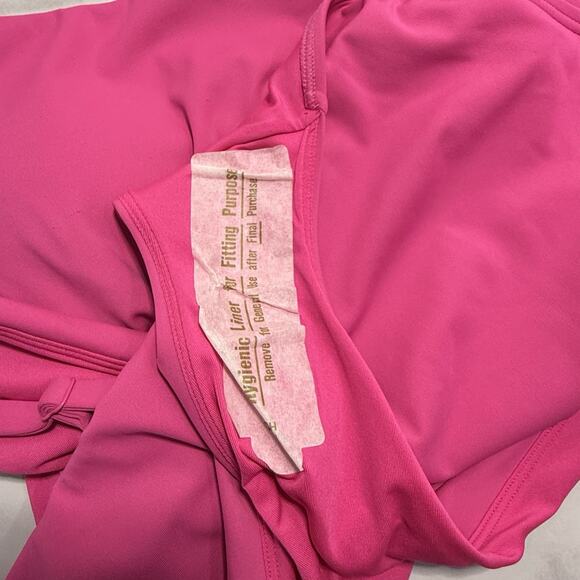 Athleta Scoop One Piece Swimsuit Women Size L Bright Pink NEW with Tag - Picture 8 of 12